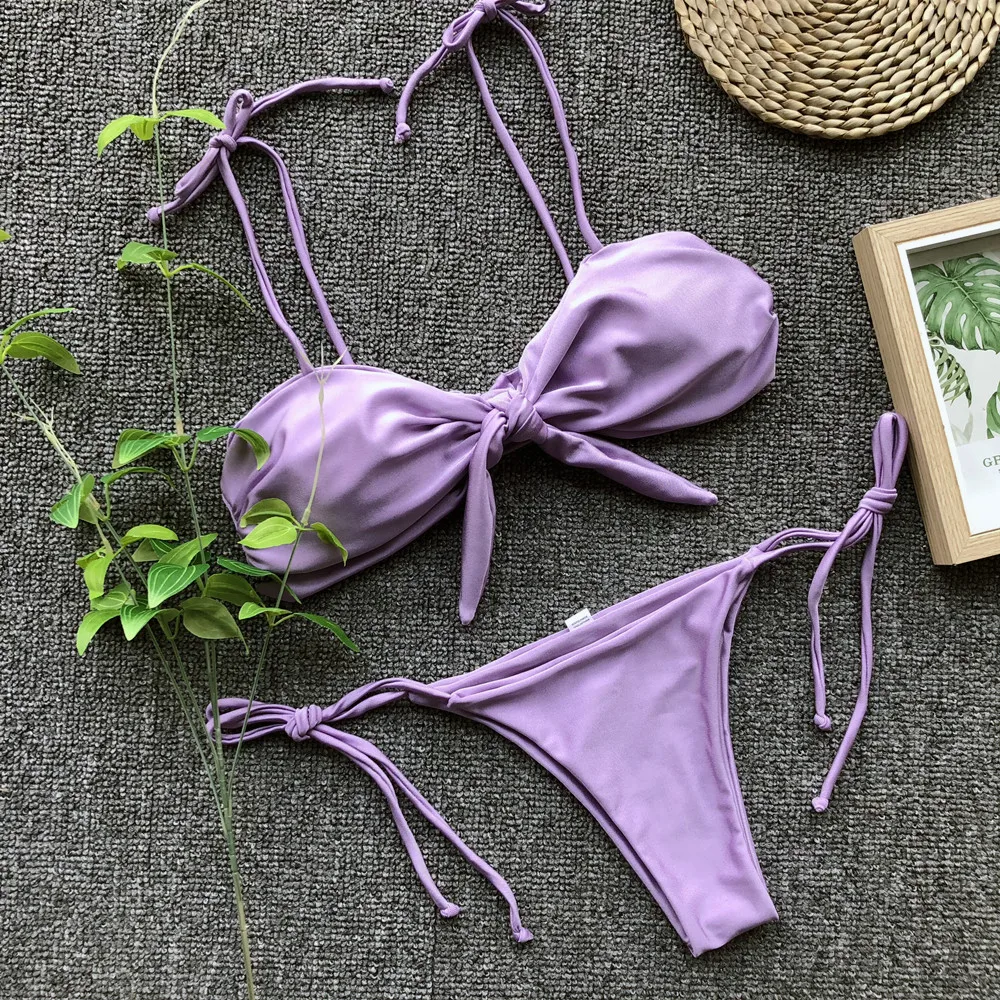 Offre Spéciale Chine Bikini String Côté Cravate Maillot De Bain Sexy