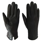 custom lady winter AB surface suede and sheepskin leather sex gloves