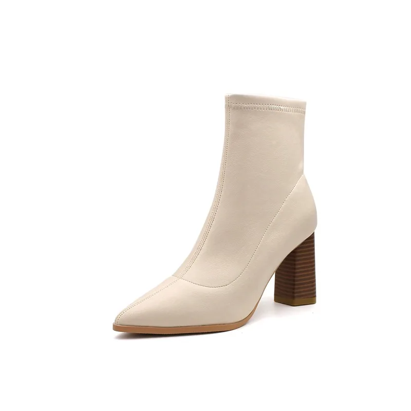 Manufacturer price high quality boot white comfortable suede outdoor slip on shoes high heel women Pointed toe ankle boots
Manufacturer price high quality boot white comfortable suede outdoor slip on shoes high heel women Pointed toe ankle boots