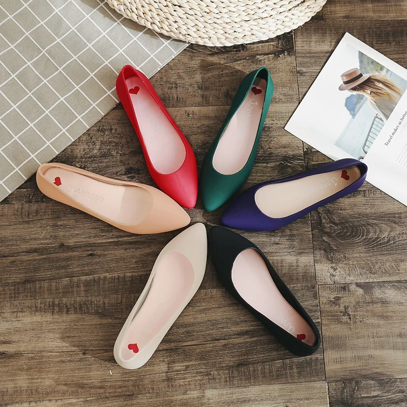 Women New style simple Jelly shoes students comfortable candy shoes flat sole pointed sandals, Picture 
Women New style simple Jelly shoes students comfortable candy shoes flat sole pointed sandals, Picture