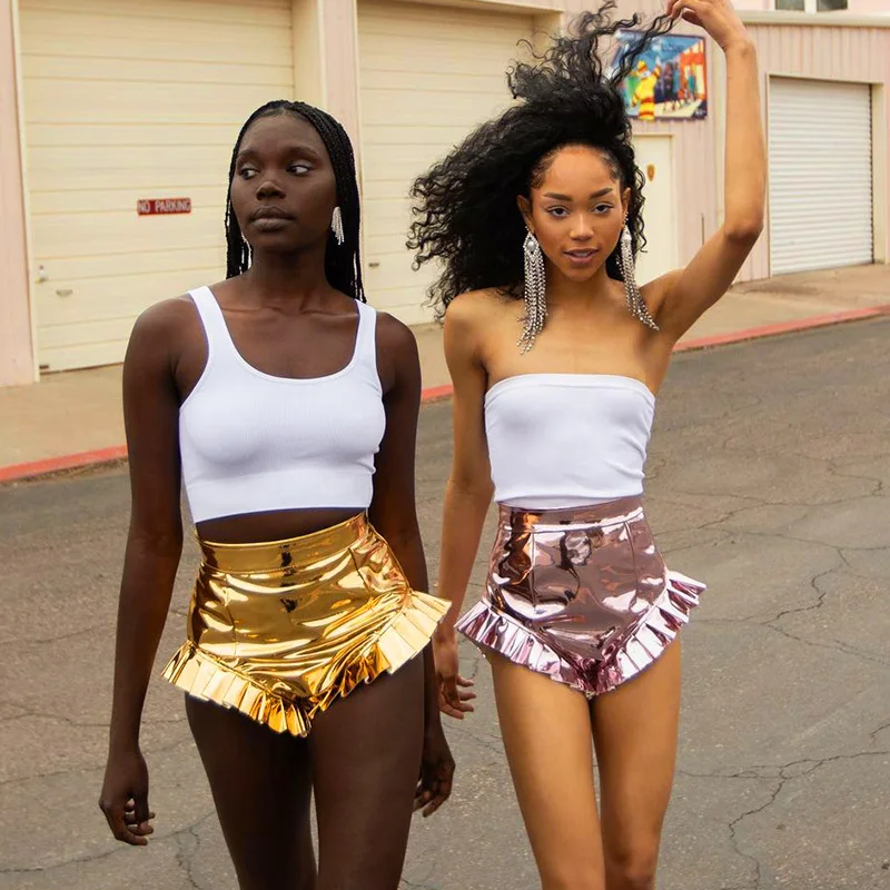 2021 Street Fashion V Pleated Side Bling Leather High Waist Scrunch Butt Shorts For Women, Colors
2021 Street Fashion V Pleated Side Bling Leather High Waist Scrunch Butt Shorts For Women, Colors