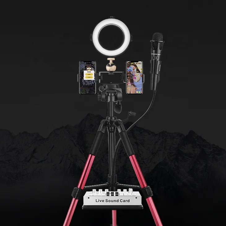 Foldable Mobile Tripod with Smartphone Ring Light Floor Lamp Selfie Ring Light with Tripod stand
Foldable Mobile Tripod with Smartphone Ring Light Floor Lamp Selfie Ring Light with Tripod stand