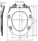 Colour Manufacturing Toilet Seat Gloden Purple Colour 1 Button And Quick Release Slim D Shape Toilet Seat