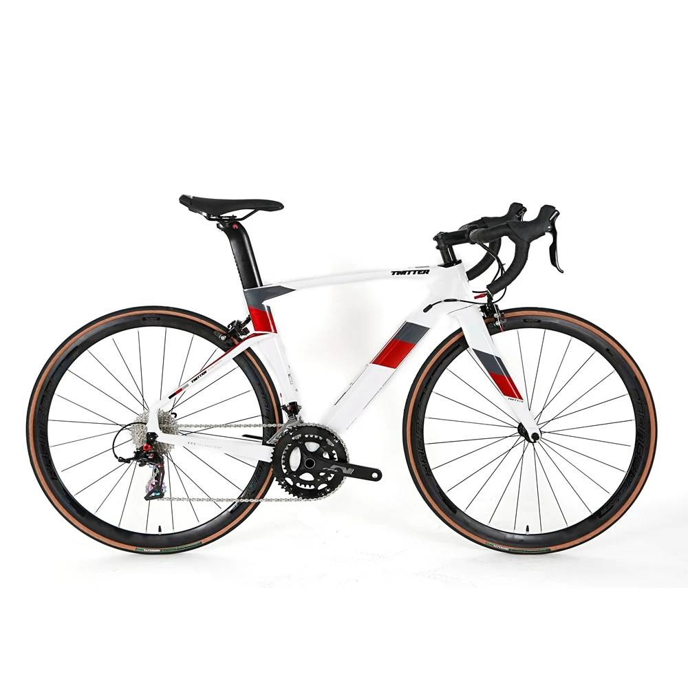 Professional Road Bike CYCLONEpro RIVAL full 22speed carbon road bike 700C racing Disc brake carbon fiber road bike, Blackred / red / whitered
Professional Road Bike CYCLONEpro RIVAL full 22speed carbon road bike 700C racing Disc brake carbon fiber road bike, Blackred / red / whitered