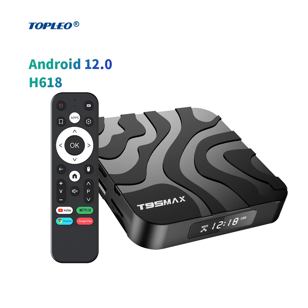 Topleo digital tv box smart T95 Max H618 Android tv box BT 4.0 4k t95 tv box android 12
Topleo digital tv box smart T95 Max H618 Android tv box BT 4.0 4k t95 tv box android 12