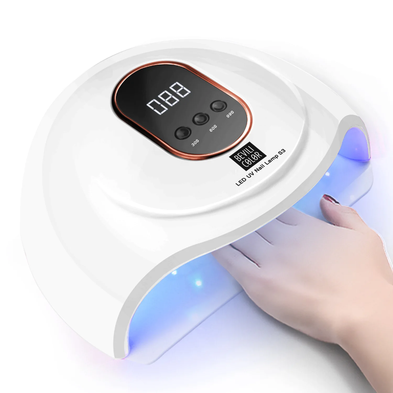 54W Professional Portable UV Small Nail Lamp Gel Polish Light Dryer With Smart Sensor, Pink/white
54W Professional Portable UV Small Nail Lamp Gel Polish Light Dryer With Smart Sensor, Pink/white