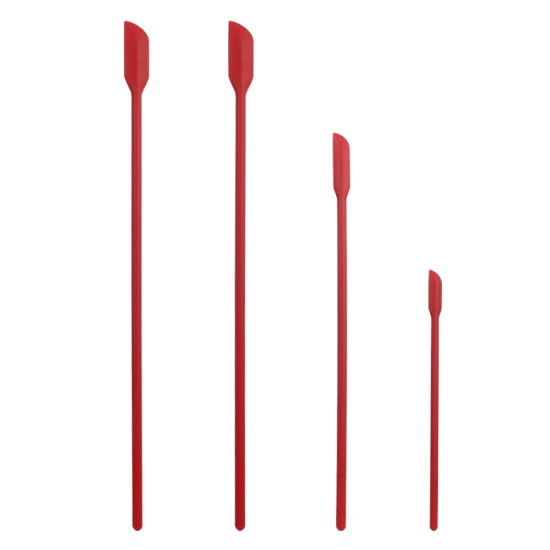 Non-stick Heat Resistant Food Grade Silicone Spatula Set 4 Pcs Mult- color Silicone Mini Jar Spatula with long handle
Non-stick Heat Resistant Food Grade Silicone Spatula Set 4 Pcs Mult- color Silicone Mini Jar Spatula with long handle