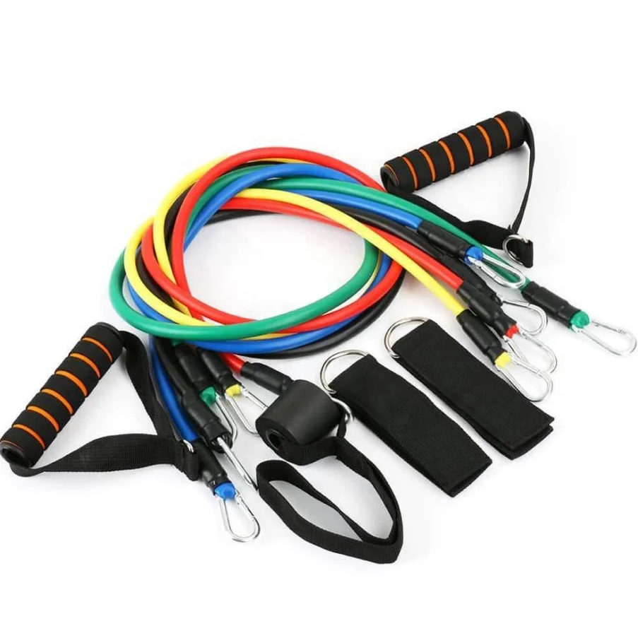 Wholesale Fitness Exercise 11 pcs resistance band set pull cord rope exercise tube for Men Women Workout, Customized color, optional
Wholesale Fitness Exercise 11 pcs resistance band set pull cord rope exercise tube for Men Women Workout, Customized color, optional