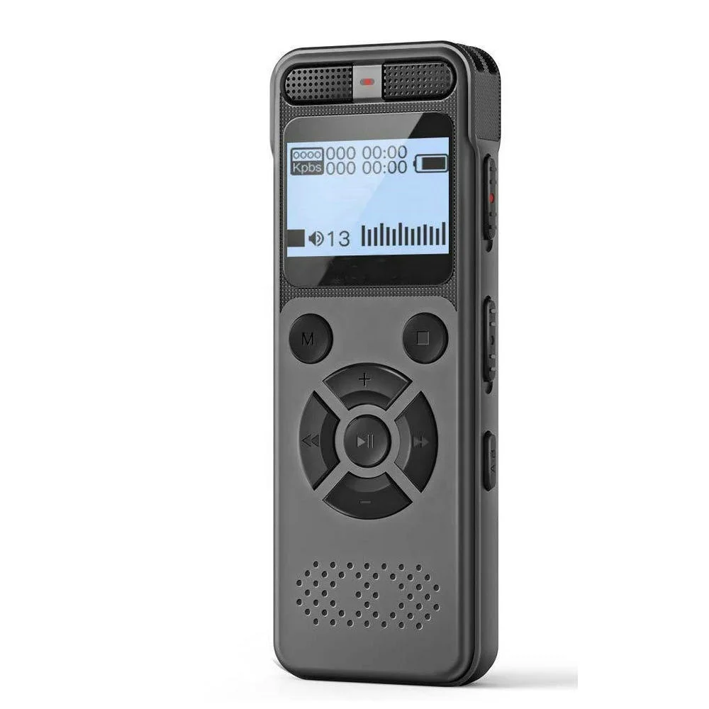 

V32 Manufacturer 8GB 8G Black Digital Voice Recorder With LCD Screen Microphone MP3 Player