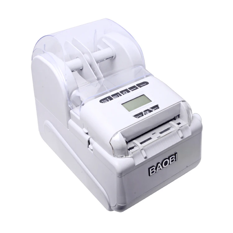 

Hot Selling Warehouse Logistic Direct Thermal 300 dpi Fast Print Speed Two Rolls Loding Barcode Label Printer, Grey