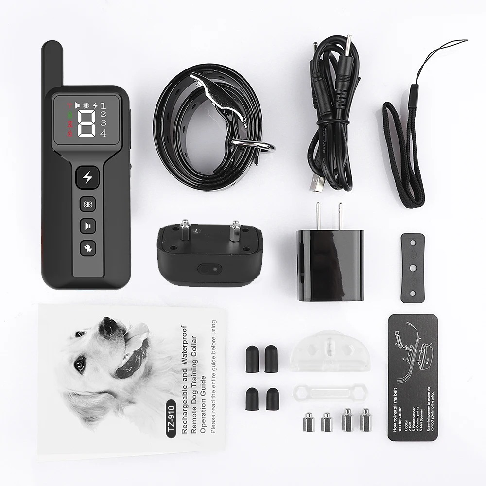 Fast Delivery Remote Dog Training Shock Collar USB Rechargeable Waterproof Dog Training Device Electric Shock collar
Fast Delivery Remote Dog Training Shock Collar USB Rechargeable Waterproof Dog Training Device Electric Shock collar