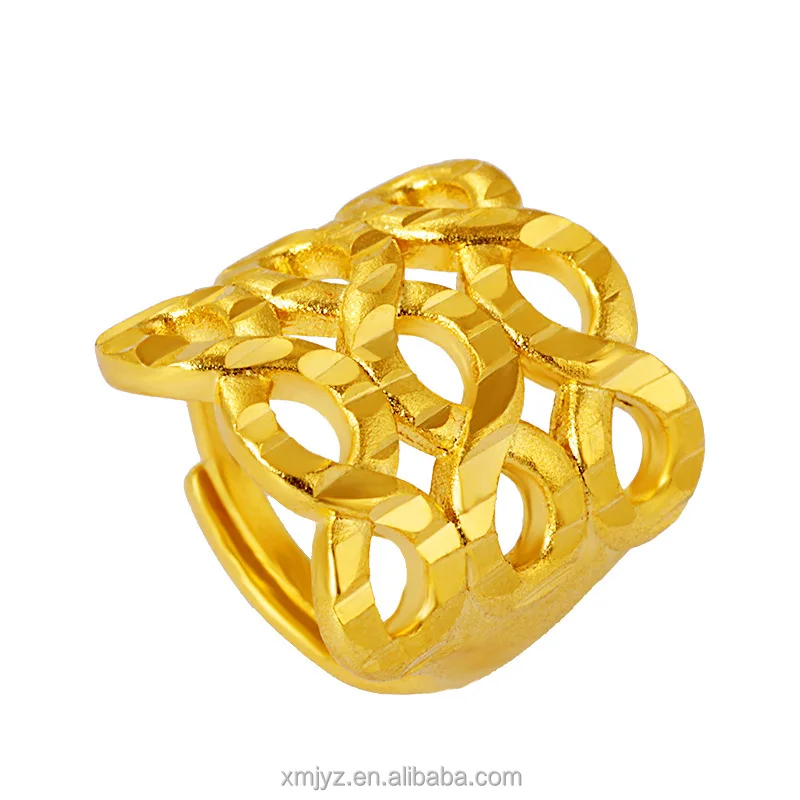Vietnam Placer Gold Jewelry Brass Gold-Plated Accessories Women's Big Flower Ring Elegant Fashion Accessories Wholesale
Vietnam Placer Gold Jewelry Brass Gold-Plated Accessories Women's Big Flower Ring Elegant Fashion Accessories Wholesale