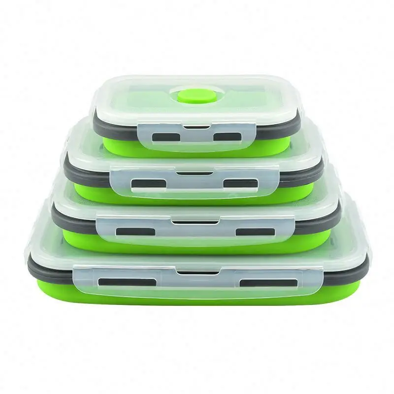 3 Compartments collapsible Silicone collapsible Silicone Storage box With Fork food grade Silicone foldable Food Storage box
3 Compartments collapsible Silicone collapsible Silicone Storage box With Fork food grade Silicone foldable Food Storage box