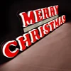 Jingle Bell Happy Red LED Light Merry Christmas Neon Signs