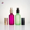 Travel commercial fine mist frosted glass spray bottle with atomizer