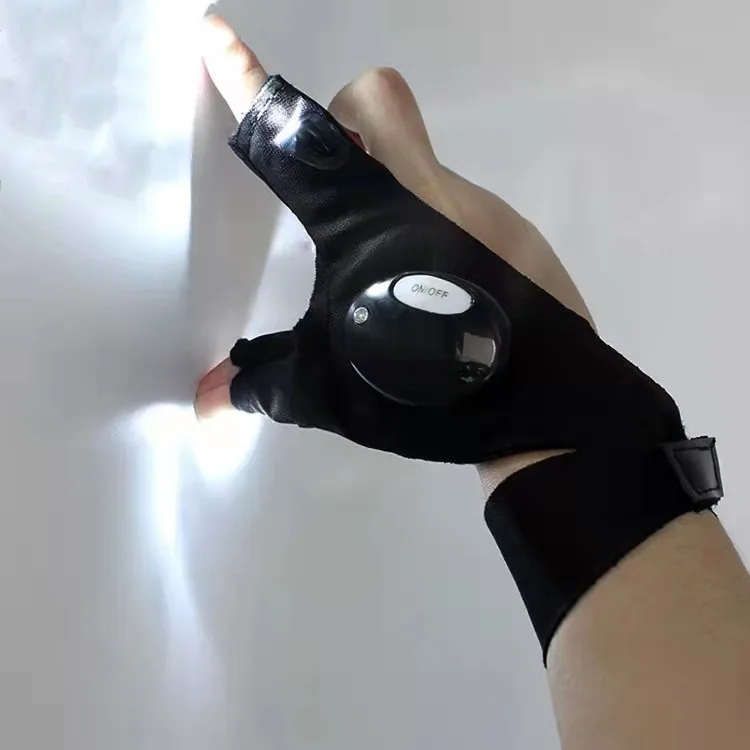 led flashlight repair camping lighting half finger Slip Resistant Fingerless Fishing Gloves with lights
led flashlight repair camping lighting half finger Slip Resistant Fingerless Fishing Gloves with lights