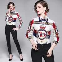 2019 Fashion Women's Office Blouse Business Lady Printing Slim Long-Sleeved Lapel Shirt
2019 Fashion Women's Office Blouse Business Lady Printing Slim Long-Sleeved Lapel Shirt