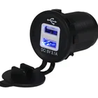 Best Selling 5V/ 3.1A Mobile Car Battery Charger DC12V 24V Universal Phone Electric Dual USB Car Charger With Blue Led