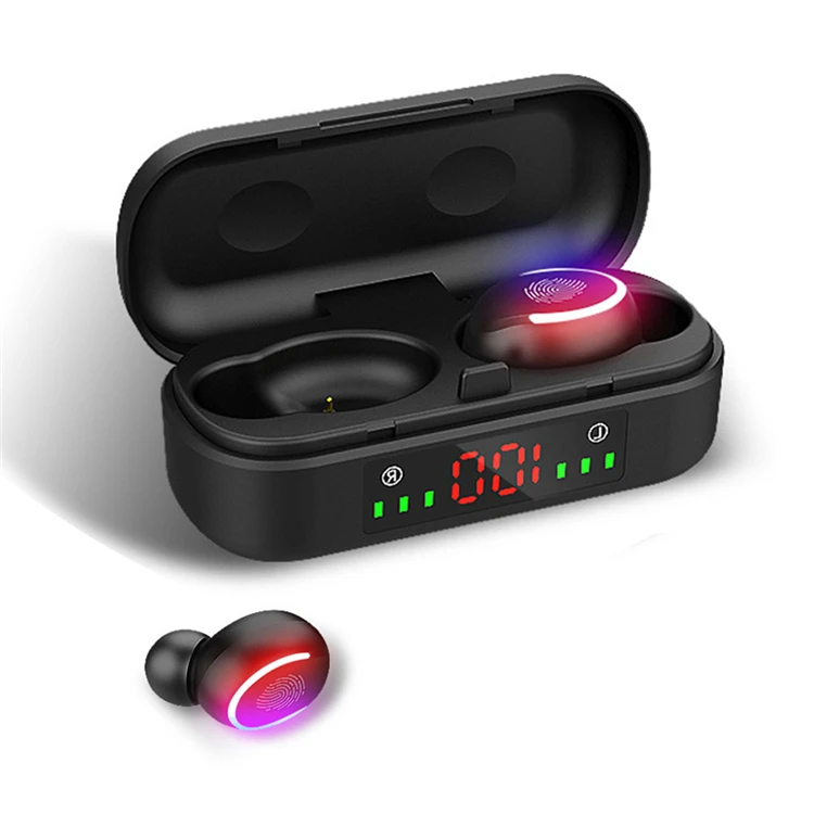 Mini Headphones V8 TWS Wireless Earbuds Earphone With Charging Cable Sports Gaming With LED Display V8 Headsets, Black
Mini Headphones V8 TWS Wireless Earbuds Earphone With Charging Cable Sports Gaming With LED Display V8 Headsets, Black
