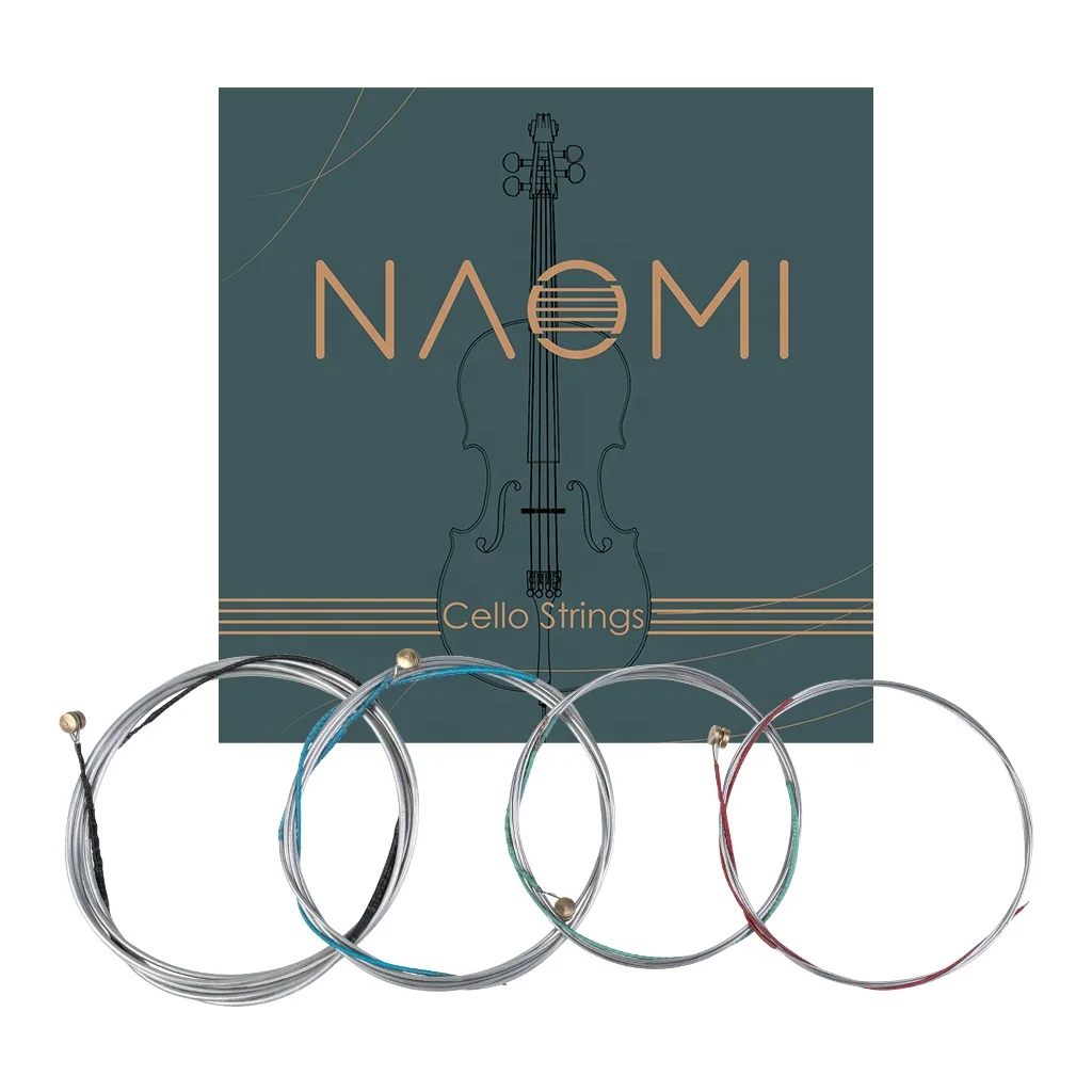 

NAOMI 4Pcs/Set Universal Full Set (A-D-G-E) Cello Strings High Quality Steel Strings  Violin