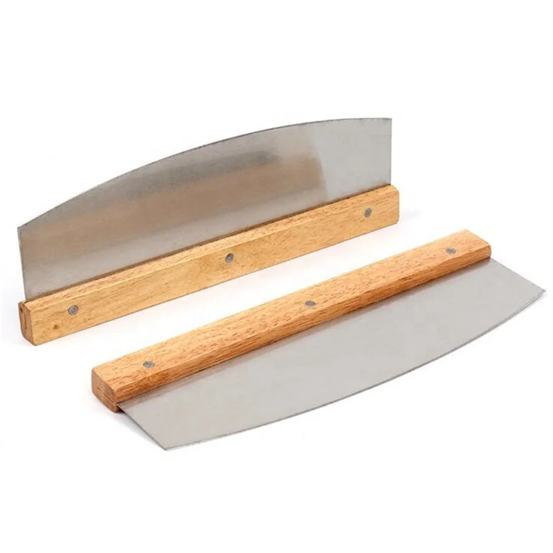 Pizza Cutter with Wooden Arc Shape Handle Sharp Rocker Blade Noodle Roll Knife Pizza Cake Pastry Chopper Kitchen Tool H229
Pizza Cutter with Wooden Arc Shape Handle Sharp Rocker Blade Noodle Roll Knife Pizza Cake Pastry Chopper Kitchen Tool H229