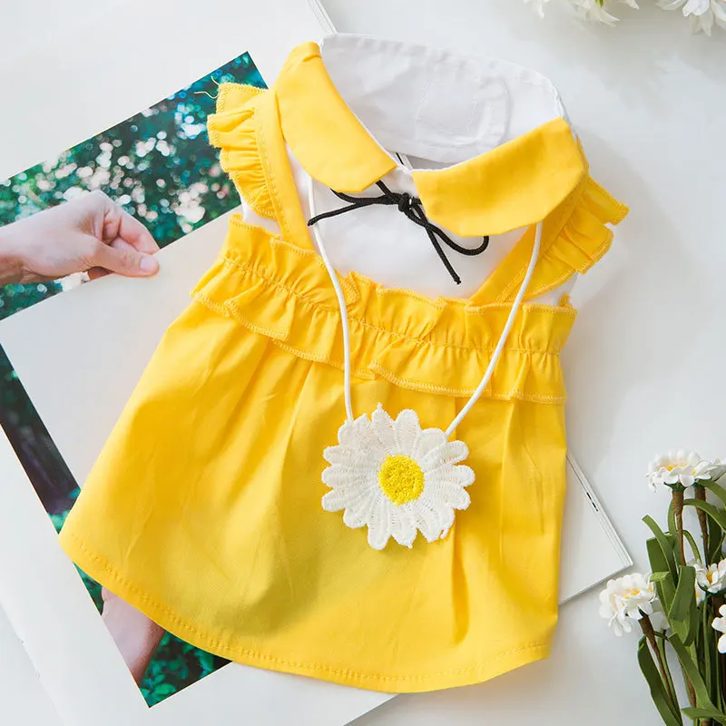 Daisy Skirt Pet Dog Clothes Fashion Dress for Small Dogs Cute Costume Chihuahua Summer Princess Pet Clothes with Bag XS-XL
Daisy Skirt Pet Dog Clothes Fashion Dress for Small Dogs Cute Costume Chihuahua Summer Princess Pet Clothes with Bag XS-XL