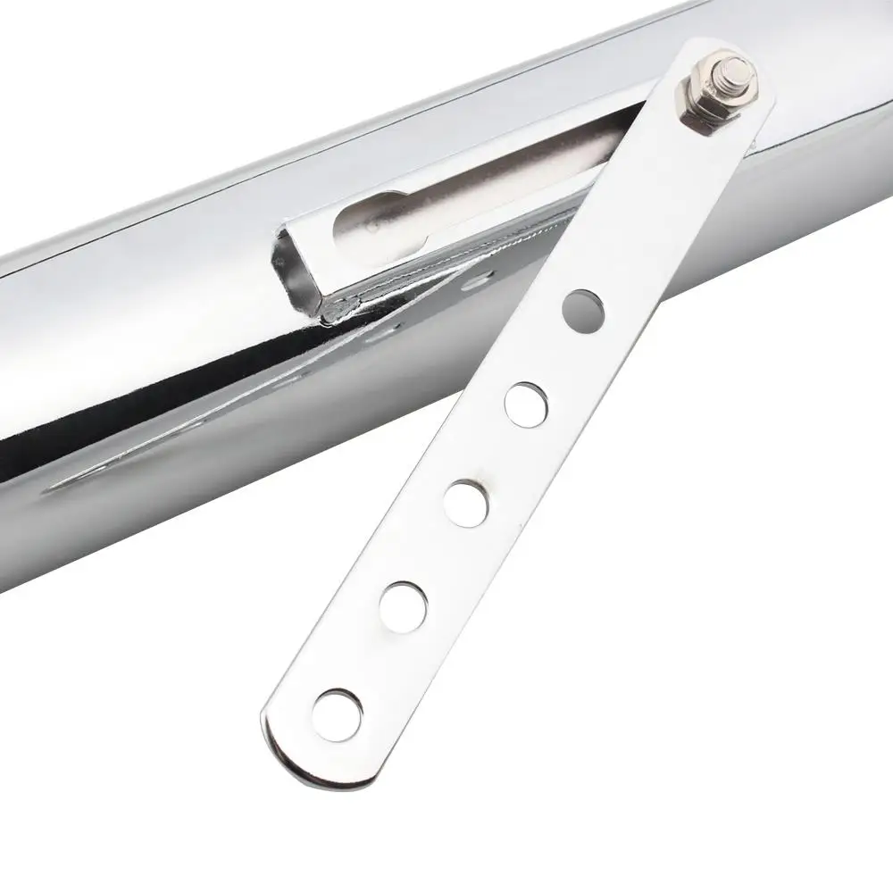 Chrome 430MM Galvanized Iron Motorcycle Exhaust Pipe for Harley Cafe Racer Bike