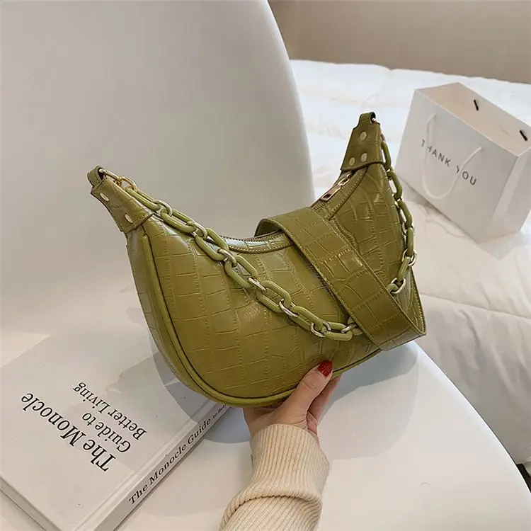 DUODUOCOLOR New leisure solid color stone grain shoulder bag for girls chain dumpling bag cross body bag B10325, White, green, black, coffee, gray
DUODUOCOLOR New leisure solid color stone grain shoulder bag for girls chain dumpling bag cross body bag B10325, White, green, black, coffee, gray