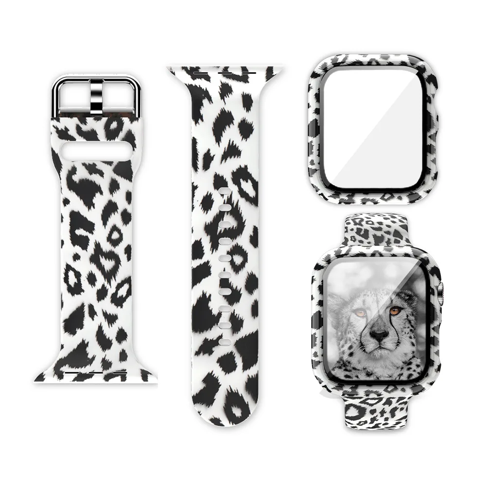 2 in1 Leopard Print Silicone Strap Watermark Pattern Watch Band And Case For Apple Watch
2 in1 Leopard Print Silicone Strap Watermark Pattern Watch Band And Case For Apple Watch