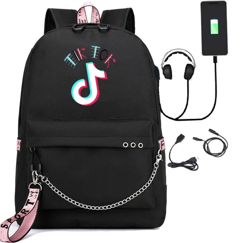 Casual backpack Tik Tok creative pattern vibrato outdoor travel bag student school bag USB charging bag
Casual backpack Tik Tok creative pattern vibrato outdoor travel bag student school bag USB charging bag