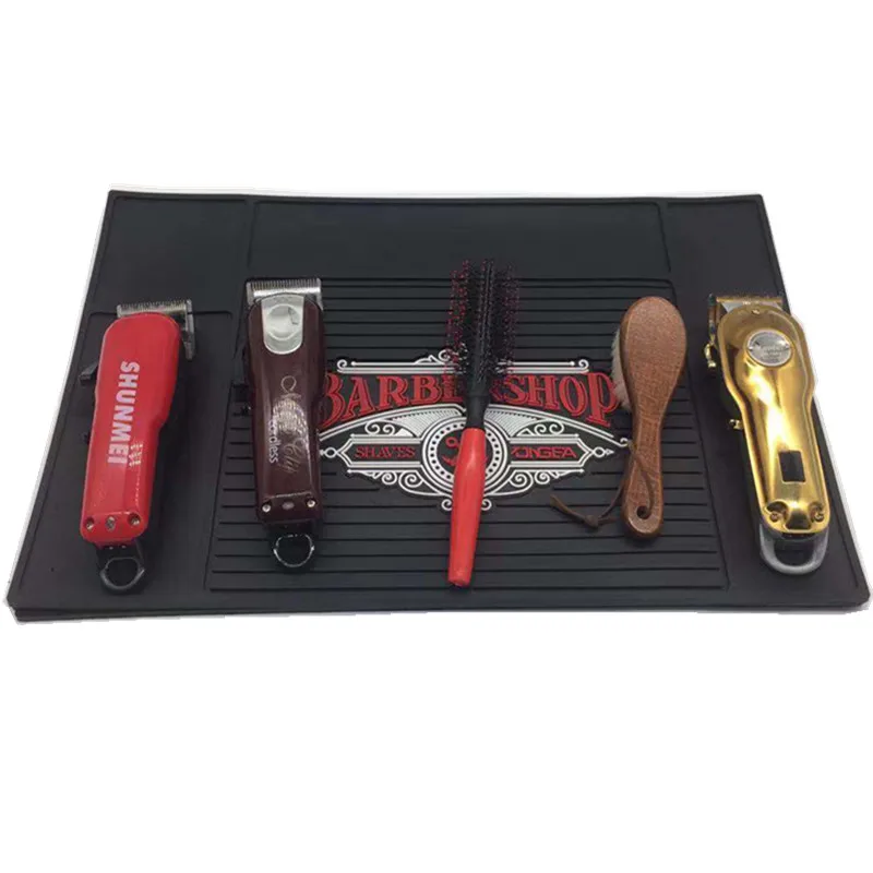 Barber Mat Reusable Barber Work Station Mat Anti fatigue Mat barber for Clippers Salon Tools, Black with other colors
Barber Mat Reusable Barber Work Station Mat Anti fatigue Mat barber for Clippers Salon Tools, Black with other colors