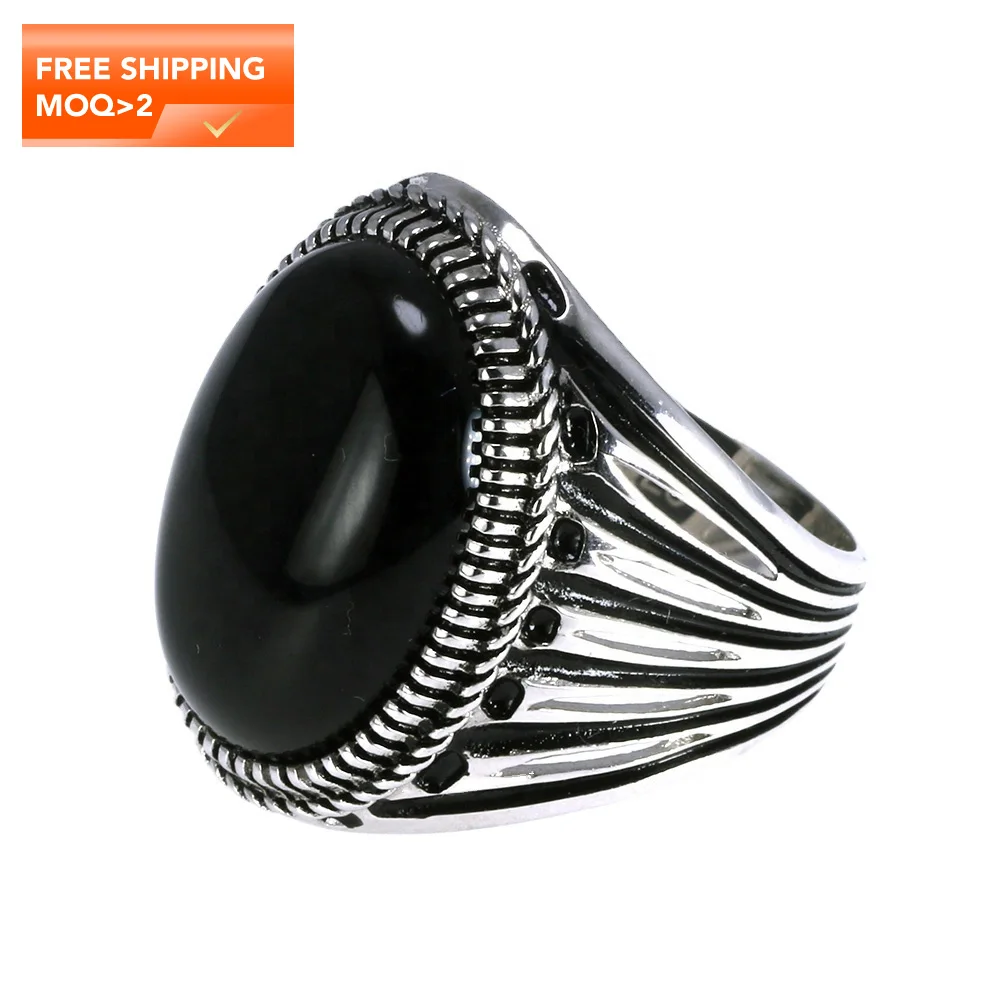Fine Jewelry Mens Turkish Silver 925 Rings Retro Rings With Stones Black Red Onyx Original Color Anelli Uomo
Fine Jewelry Mens Turkish Silver 925 Rings Retro Rings With Stones Black Red Onyx Original Color Anelli Uomo