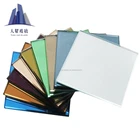 Double coated silver mirror glass panel