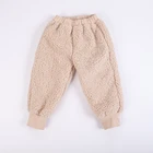 2019 thickened flannel winter wholesale keep warm children's long pants for kids clothes