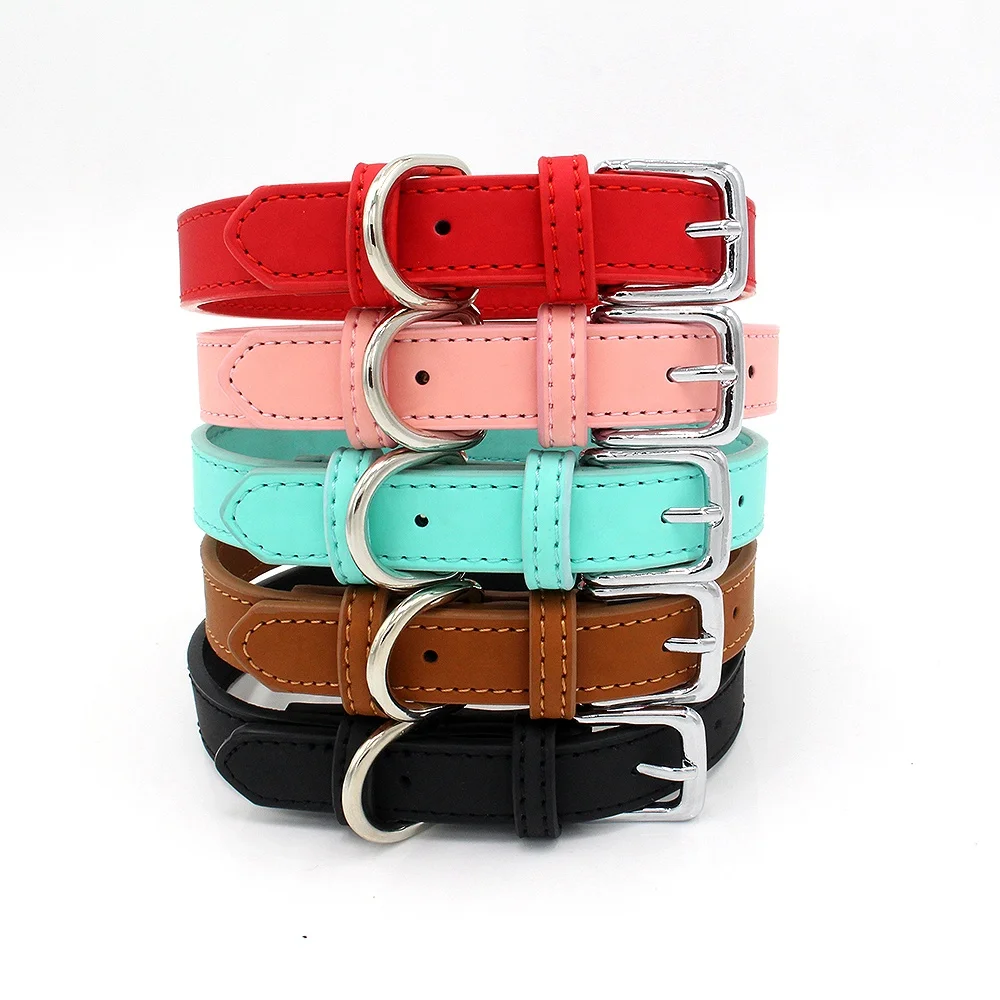 Simple PU Leather Pet Cat Collar Softly Padded Waterproof Classic Vegan Genuine Leather Dog Collar
Simple PU Leather Pet Cat Collar Softly Padded Waterproof Classic Vegan Genuine Leather Dog Collar