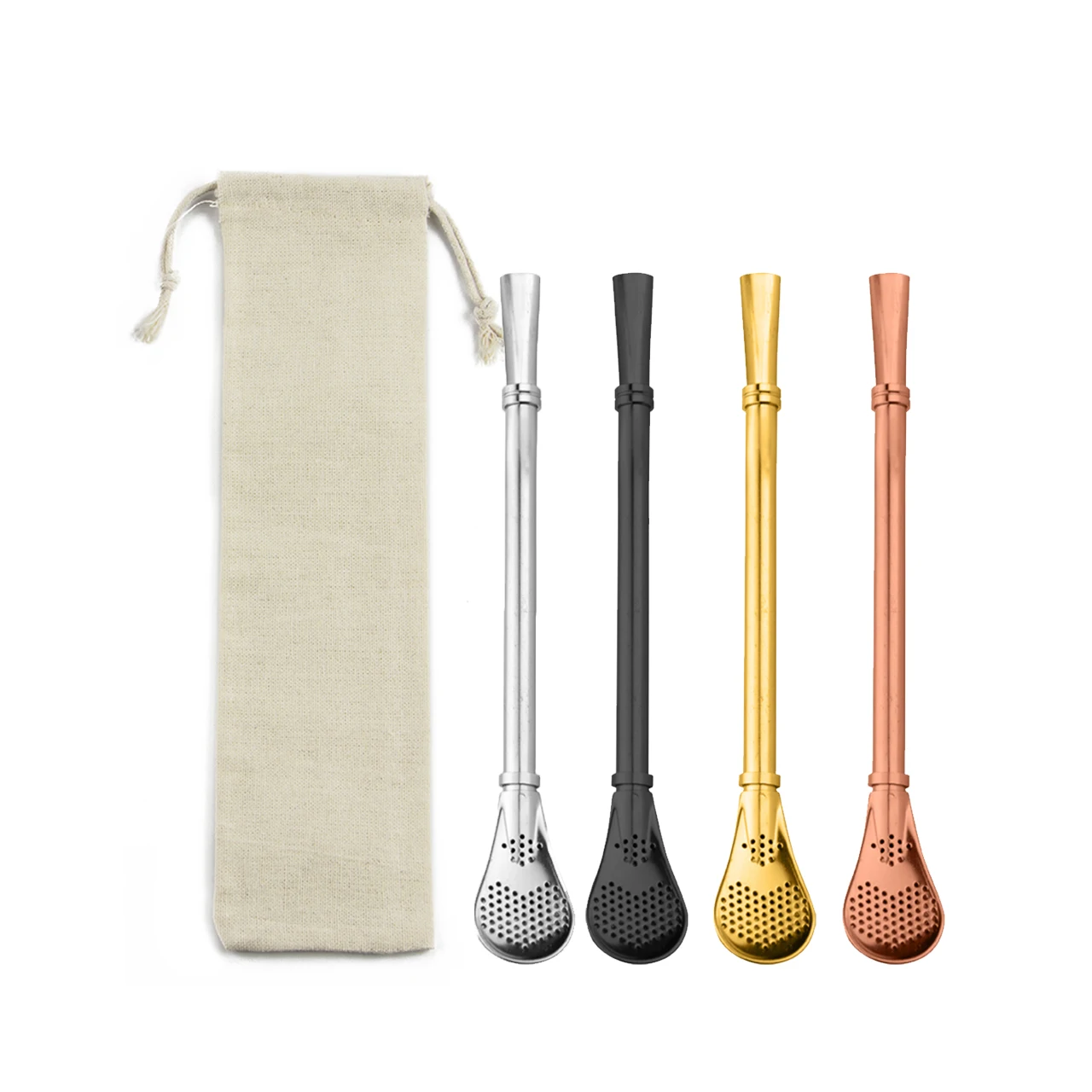 Food Grade Recyclable Metal Stainless Steel 304 Mate Tea Bombilla Drinking Straw Spoon, Silver
Food Grade Recyclable Metal Stainless Steel 304 Mate Tea Bombilla Drinking Straw Spoon, Silver