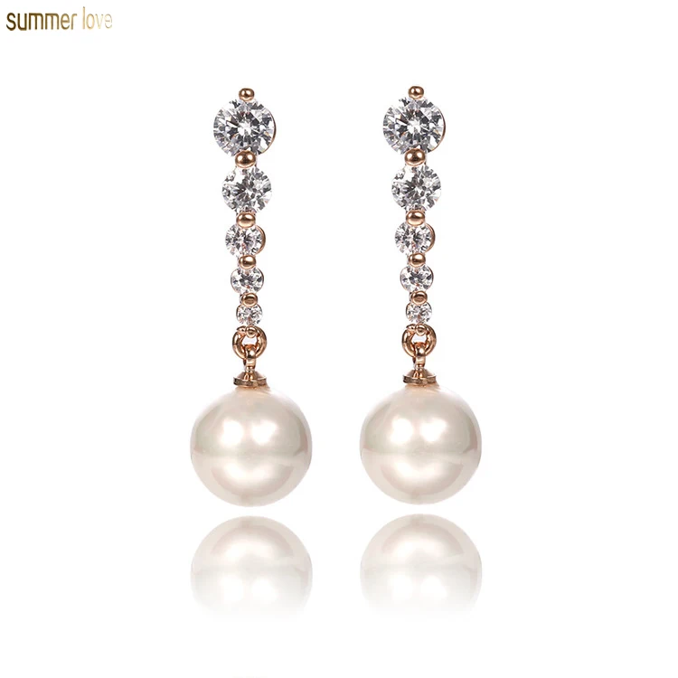 Fashion Korean Indian Creative Custom Zirconia Stone Pearl Stud Earrings Jewelry for Women
Fashion Korean Indian Creative Custom Zirconia Stone Pearl Stud Earrings Jewelry for Women