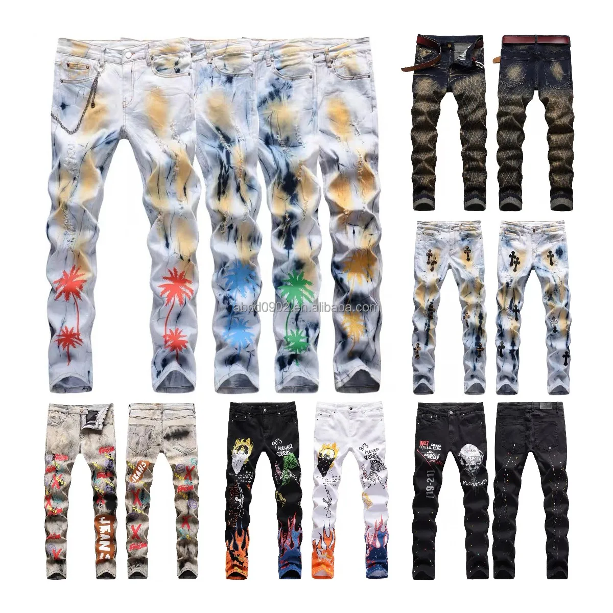 Top quality Fashion new men's small foot jeans, elastic breathable jeans cotton factory wholesale
Top quality Fashion new men's small foot jeans, elastic breathable jeans cotton factory wholesale
