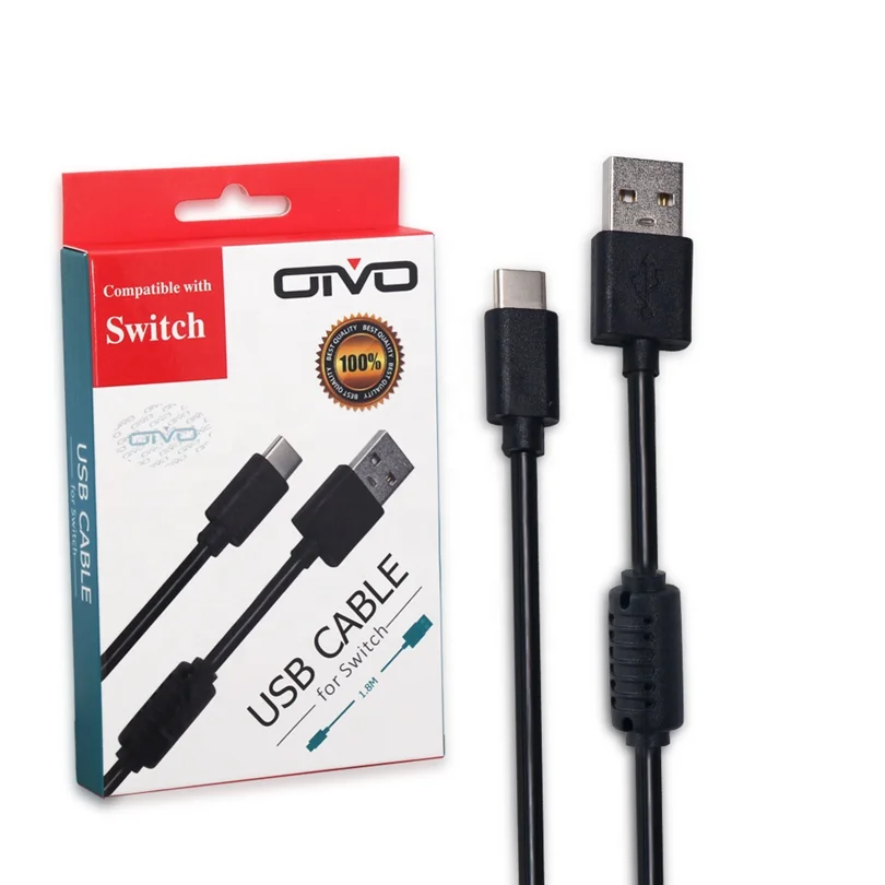IV-SW035 1.8m USB Type-C Charging Cable For Nintend Switch Date Cable For N-Switch Charging Cable
IV-SW035 1.8m USB Type-C Charging Cable For Nintend Switch Date Cable For N-Switch Charging Cable