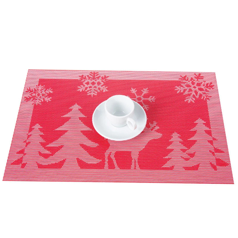 Christmas Decoration Heat Resistant Waterproof Pvc Home Hotel Table Mats Coffee Restaurant Kitchen Placemat
Christmas Decoration Heat Resistant Waterproof Pvc Home Hotel Table Mats Coffee Restaurant Kitchen Placemat