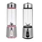 Personal Smoothie Blender with 400ml Travel Fruit Juicer Cup and Lid USB Rechargeable Battery