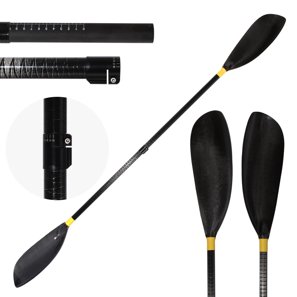 2 Pieces Adjustable KIDS-MAX The new BK Full Carbon Fiber Blade Carbon Fiber Kayak Paddle WIth Ferrule Aluminium Adjuster
2 Pieces Adjustable KIDS-MAX The new BK Full Carbon Fiber Blade Carbon Fiber Kayak Paddle WIth Ferrule Aluminium Adjuster