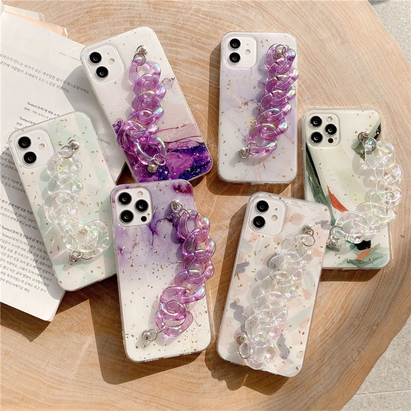 Fashion Marble Bracelet Wrist Strap Phone Case For iPhone 12 11 Pro Max Mini X XR X XS Max 7 8 Plus SE 2020 Chain Back Cover
Fashion Marble Bracelet Wrist Strap Phone Case For iPhone 12 11 Pro Max Mini X XR X XS Max 7 8 Plus SE 2020 Chain Back Cover