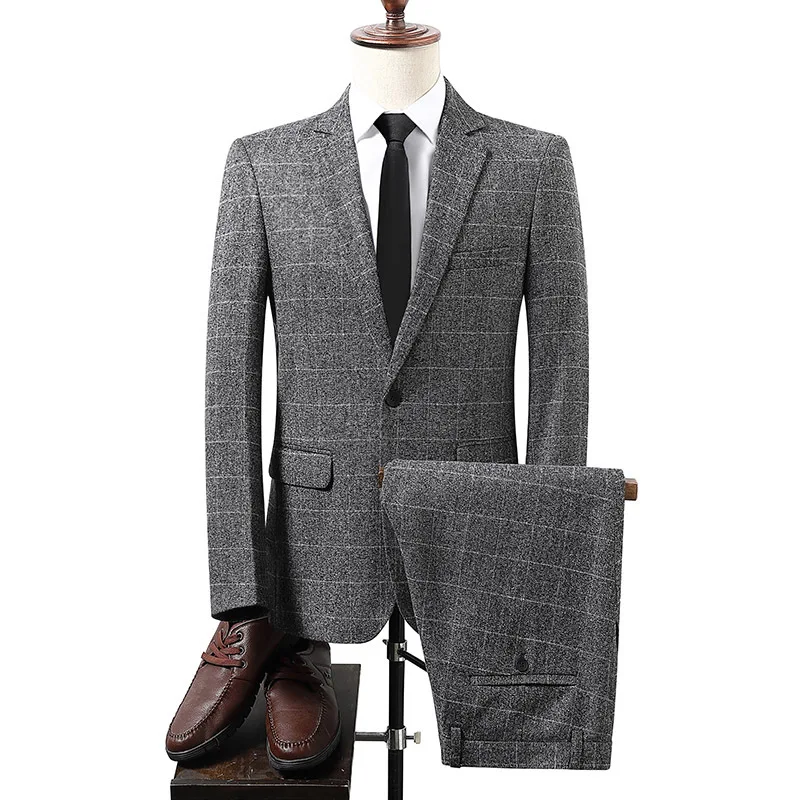 Hot Sale Male Business Casual 2 Piece Trousers Gentlemen Men Wedding Suit Blazer Pants Classic Men'S Top
Hot Sale Male Business Casual 2 Piece Trousers Gentlemen Men Wedding Suit Blazer Pants Classic Men'S Top