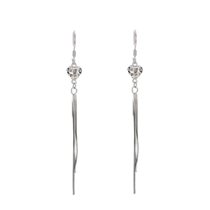 Trendy Hollow Out Heart Pendant Long Tassel Drop Sterling Silver Earring,Drop Silver Earrings
Trendy Hollow Out Heart Pendant Long Tassel Drop Sterling Silver Earring,Drop Silver Earrings