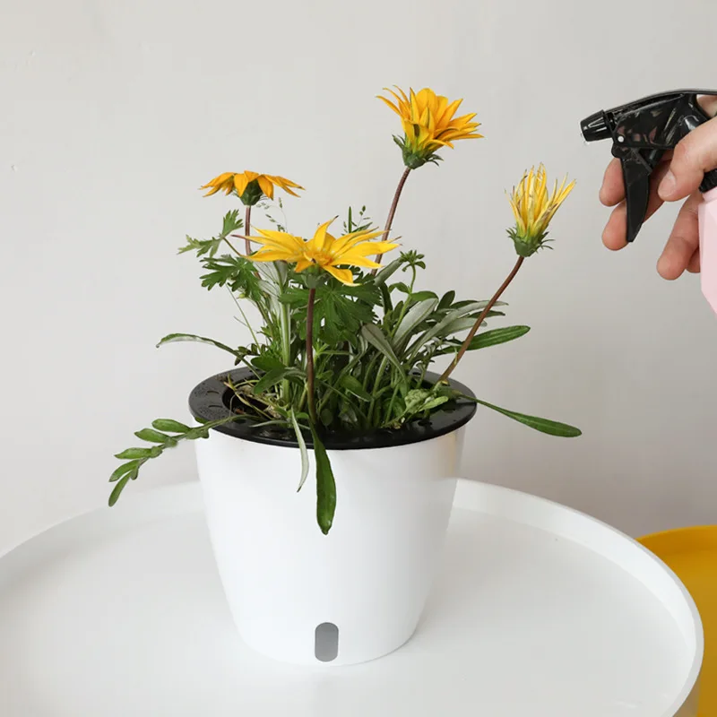 2021 factory price self watering planter pots plant pot with best quality Water level display, White
2021 factory price self watering planter pots plant pot with best quality Water level display, White