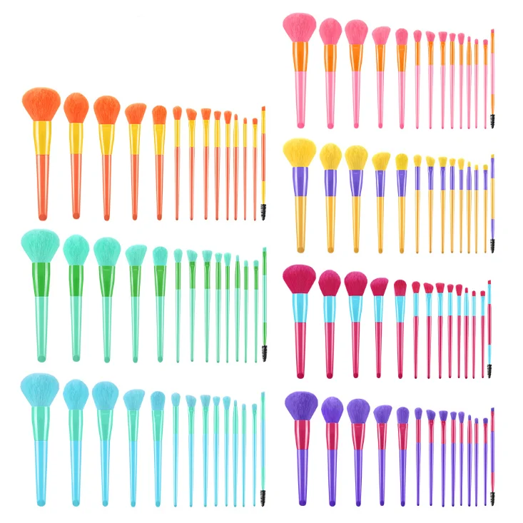 Summer Candy Color Series 14 pcs Makeup Brush Set Colorful Mix Set Soft Hair Eye Shadow Eyebrow Beauty Brushes
Summer Candy Color Series 14 pcs Makeup Brush Set Colorful Mix Set Soft Hair Eye Shadow Eyebrow Beauty Brushes