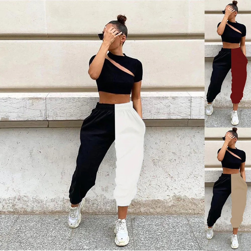 WW-0204 Fashion Tall Waist Stitching Beam Hitting Scene Feet Slacks Hip-hop Panty Women High Waist Trousers Casual Hip Hop Track, Customized color
WW-0204 Fashion Tall Waist Stitching Beam Hitting Scene Feet Slacks Hip-hop Panty Women High Waist Trousers Casual Hip Hop Track, Customized color