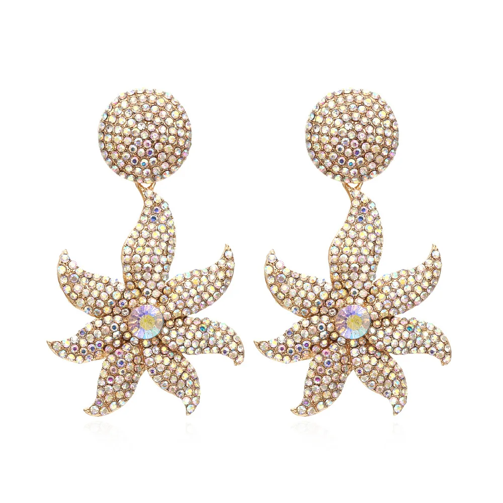 Women Jewelry Full Iced Out Diamond Flower Dangle Earring Shiny Crystal Rhinestone Flower Pendant Earring
Women Jewelry Full Iced Out Diamond Flower Dangle Earring Shiny Crystal Rhinestone Flower Pendant Earring