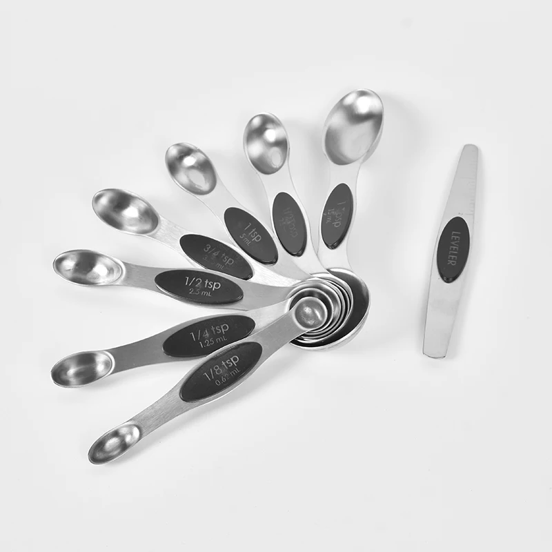 Wholesale hot selling 8-piece stackable high-quality stainless steel Measuring Spoon Set
Wholesale hot selling 8-piece stackable high-quality stainless steel Measuring Spoon Set